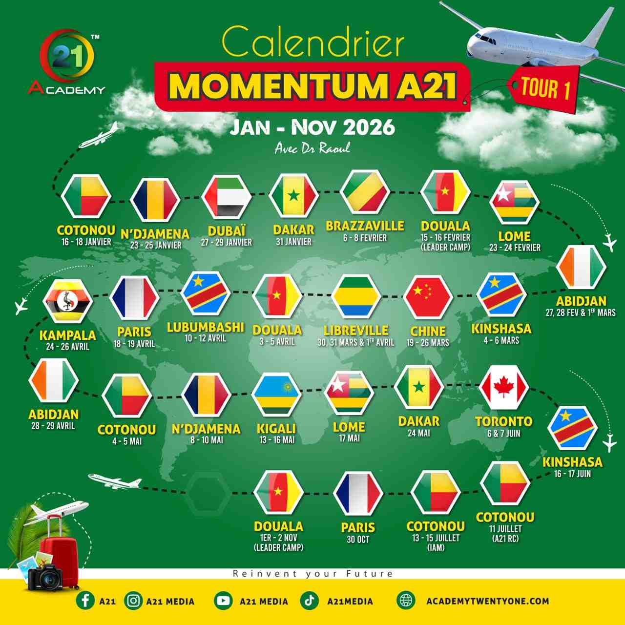 Roul Ruben Njionou | MOMENTUM A21 - JANVIER À NOVEMBRE 2026 